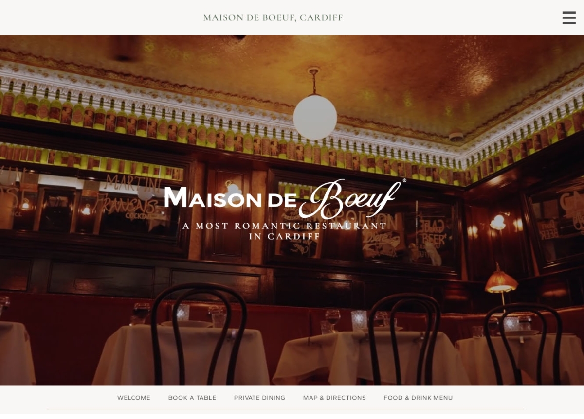 Maison de Boeuf Website