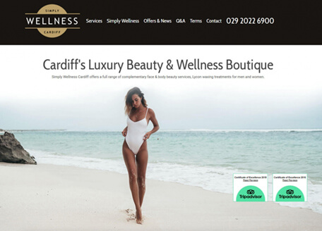 Simply Wellness Cardiff Website